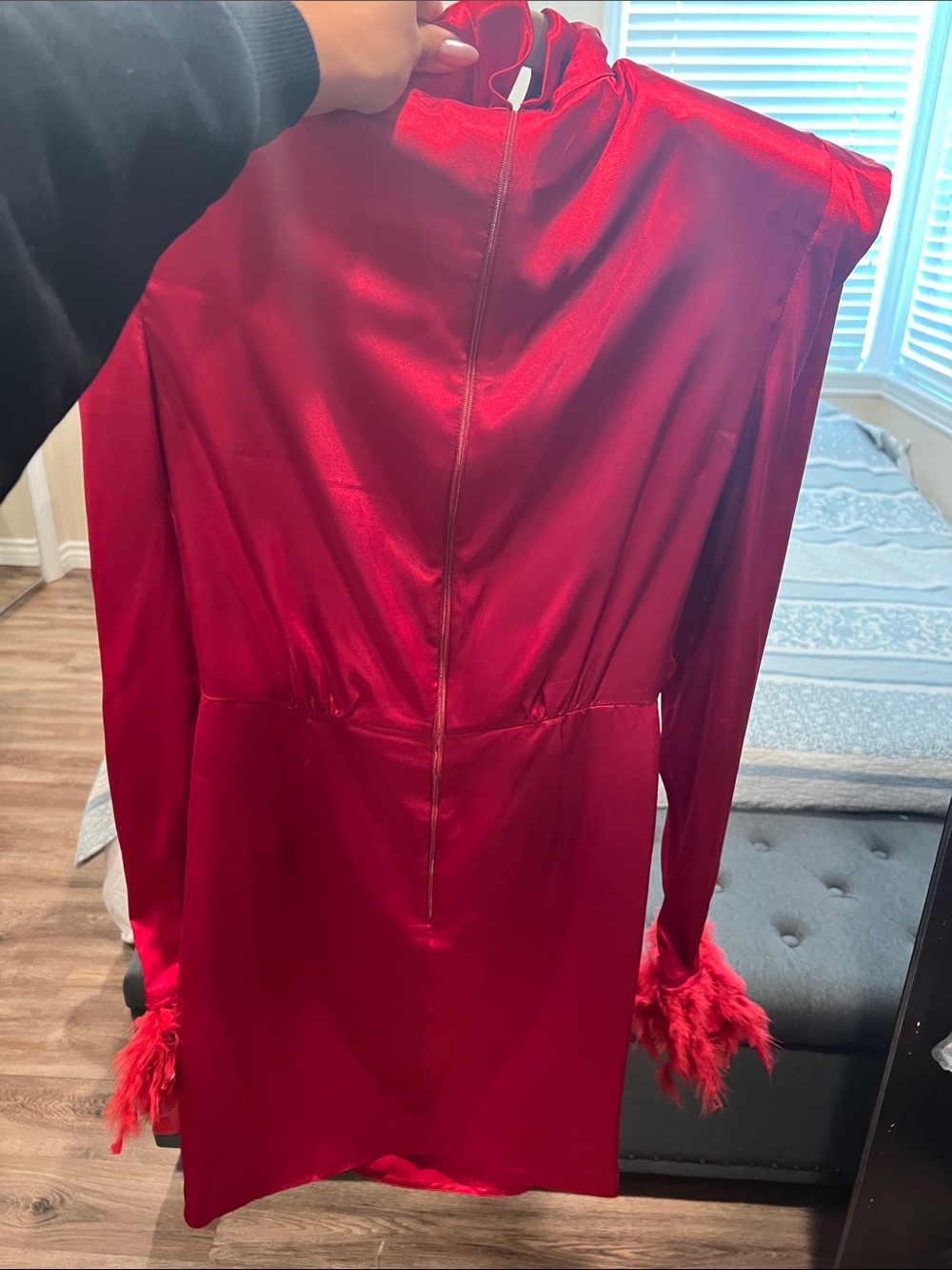 Nadine silk red mini dress - Picture 11 of 11